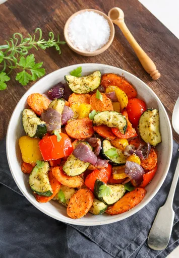Légumes rôtis à la friteuse à air