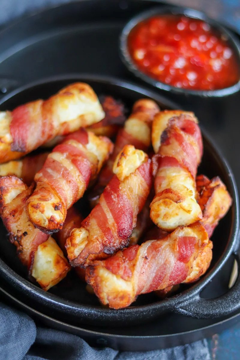 Bacon Wrapped Halloumi
