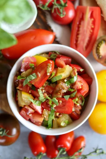 Ensalada de tomate al balsámico