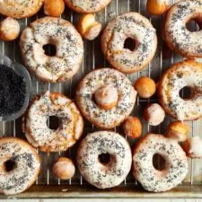 Lemon Poppy Seed Old Fashioned Doughnuts