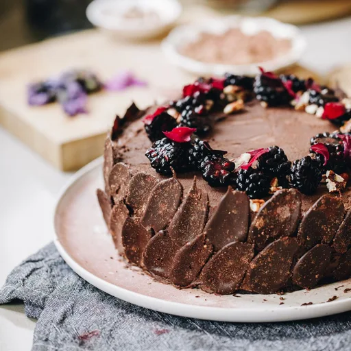 Tarta de chocolate vegana