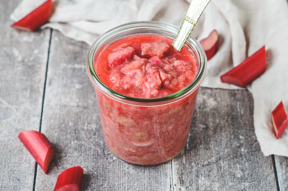 Rhubarb compote