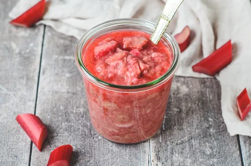 Rhubarb compote