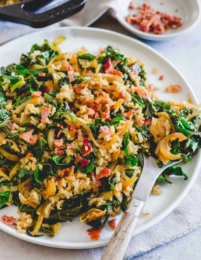 Berzas picantes con arroz