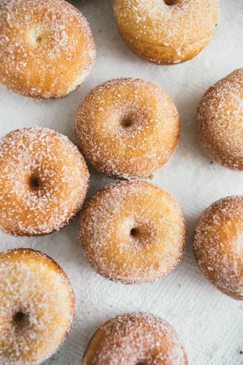 Sugar Coated Raised Mini Donuts