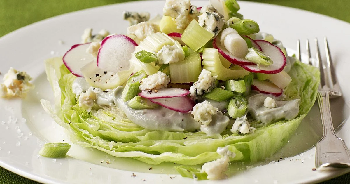 Crunchy Iceberg Salad with Creamy Blue Cheese | Recipes