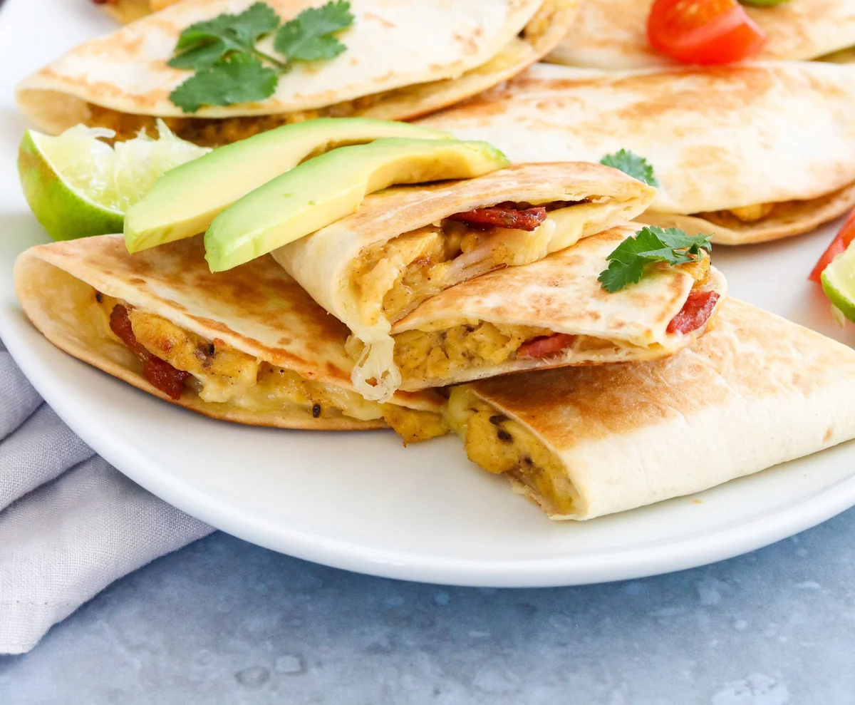 Cheese & Bacon Breakfast Quesadillas