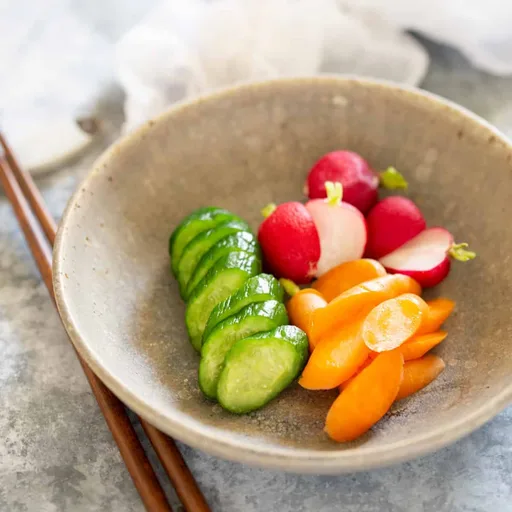 Rice-bran pickles (Nukazuke)