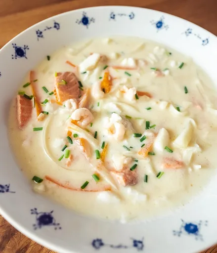 Fiskesuppe (Sopa de pescado noruega cremosa)