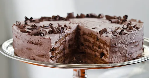 Tarta helada de moca y chocolate