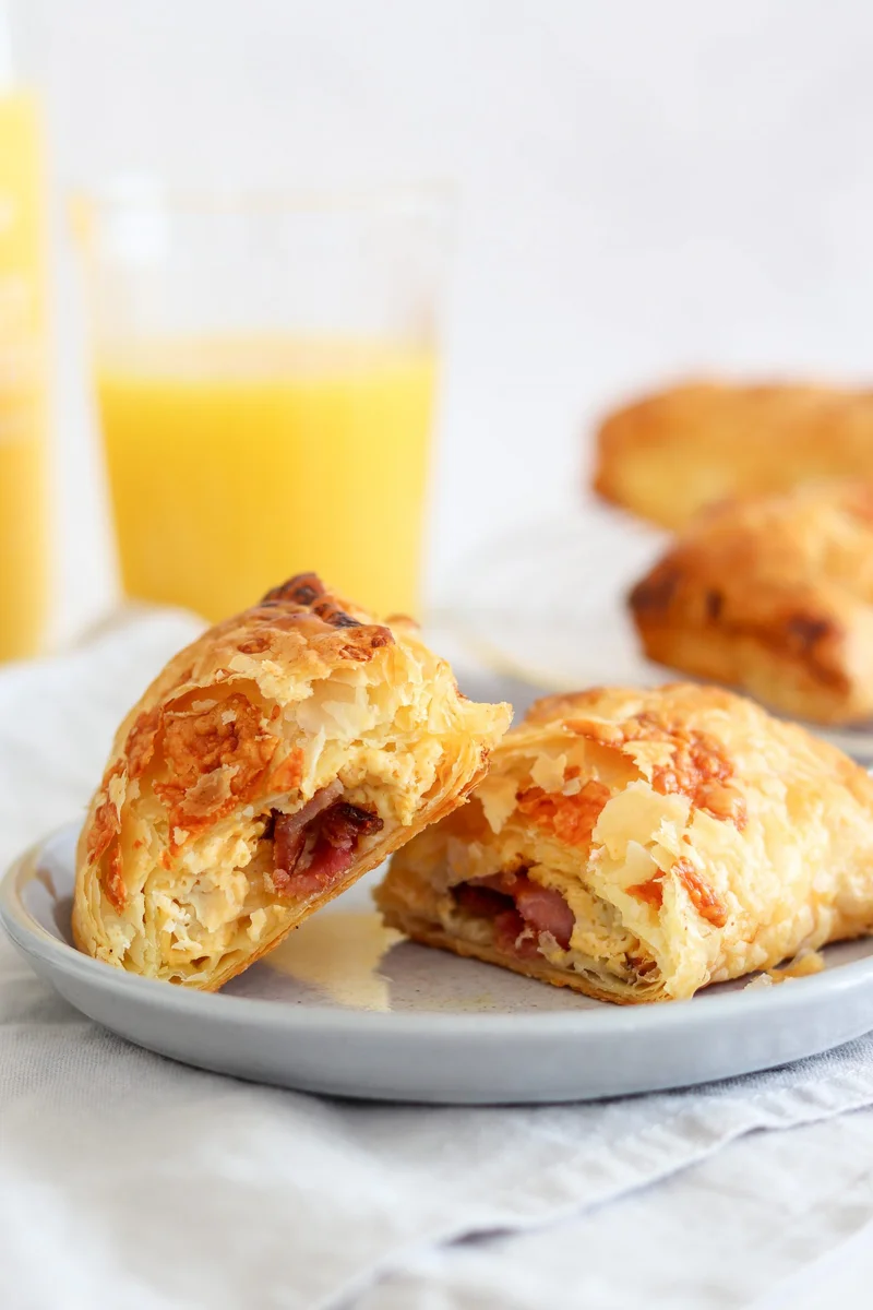 Egg & Bacon Puff Pastries