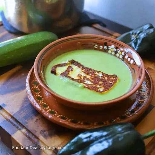 Crema de calabacitas con poblano