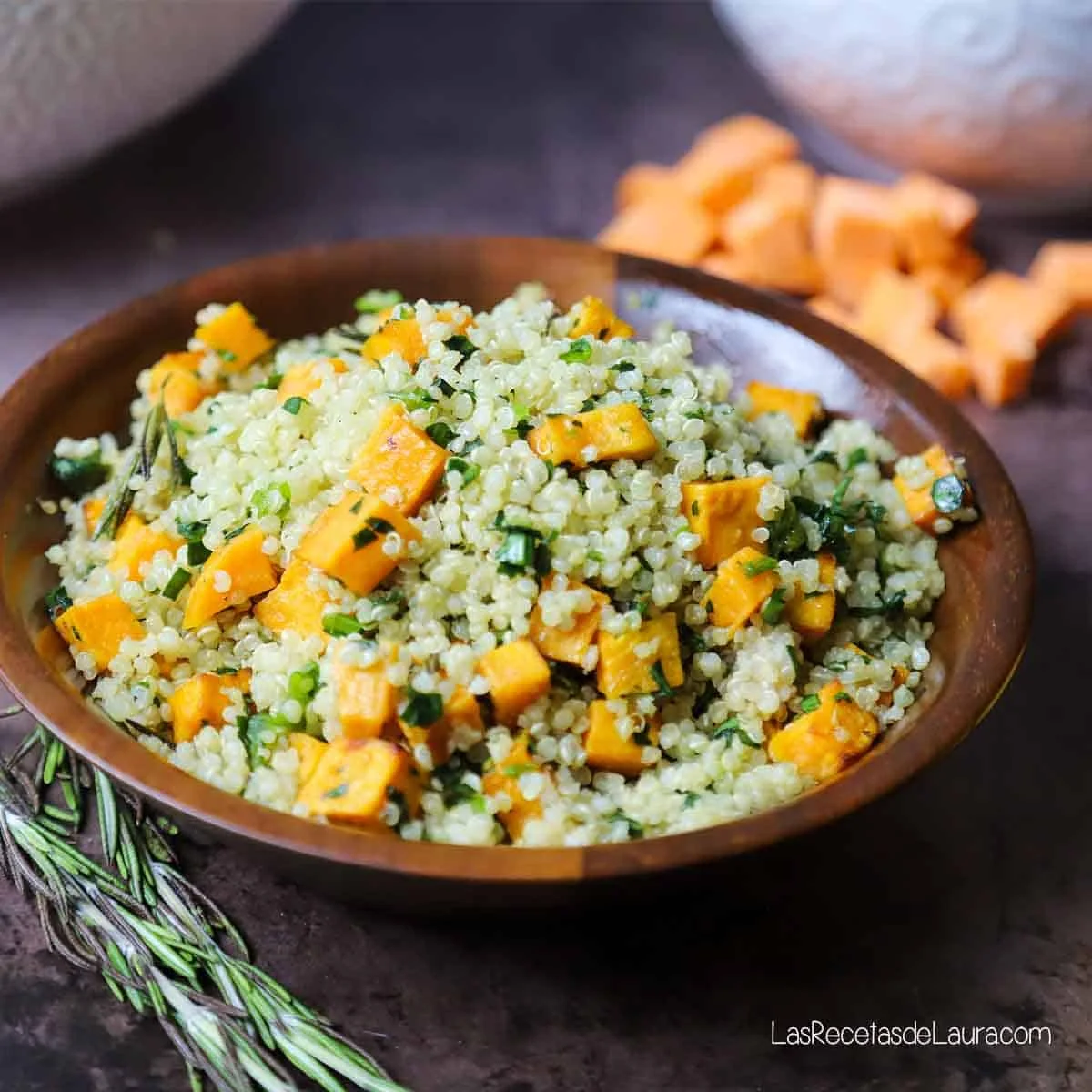 Ensalada de quinoa con camote