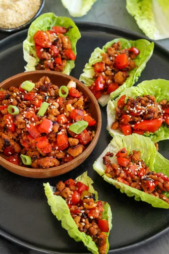 Korean Pork Lettuce Cups