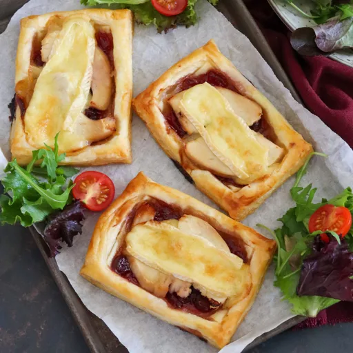 Pastelitos de Pavo Sobrante, Arándanos y Brie