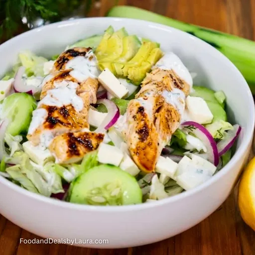 Ensalada de Pollo Alta en Proteína para Combatir la Resistencia a la Insulina