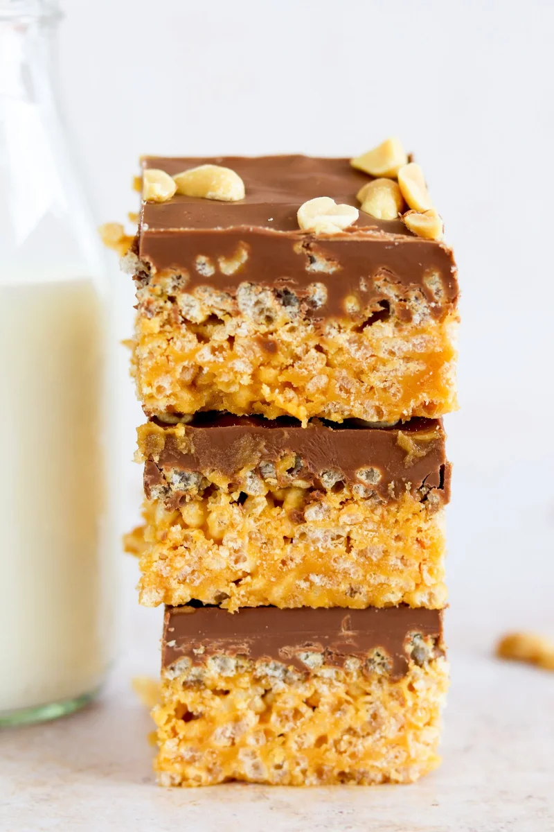 Peanut Butter Chocolate Rice Krispie Bars