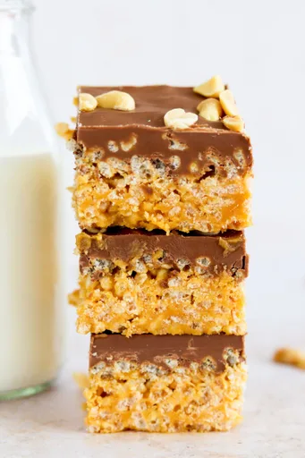 Peanut Butter Chocolate Rice Krispie Bars