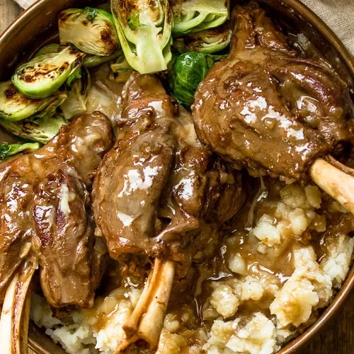 Braised Lamb Shank in Red Wine Sauce