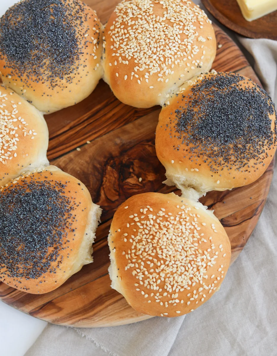 Poppy & Sesame Seed Bread Rolls