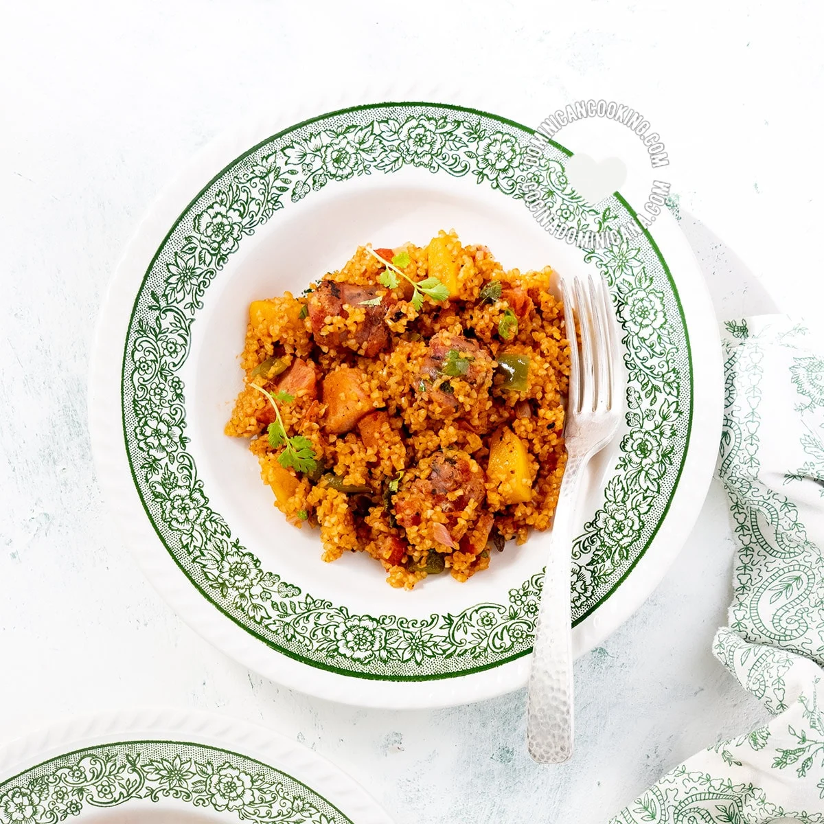 Locrio de Trigo [Video+Recipe] Dominican Bulgur Rice