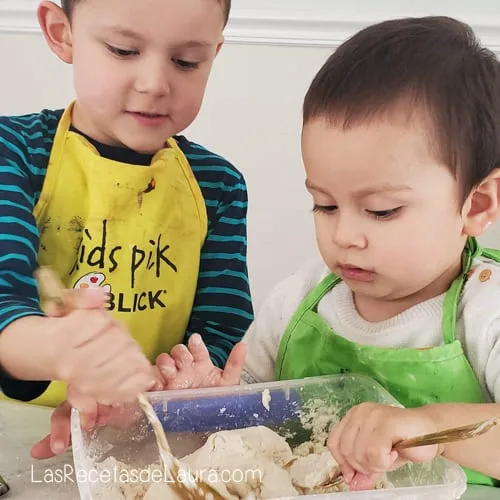 Masa de sal para niños