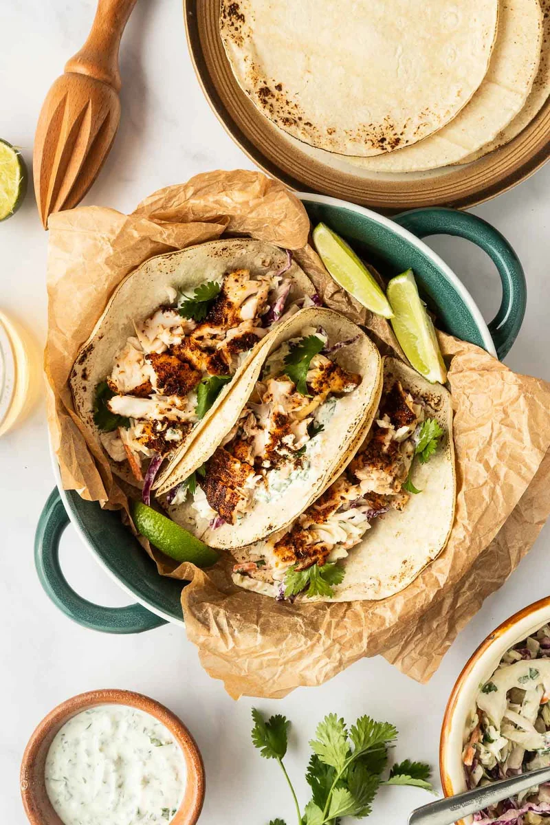 Air Fryer Fish Tacos