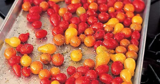 Tomates cherry asados
