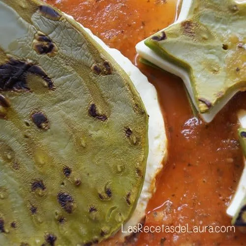 NOPALES RELLENOS DE QUESO PANELA