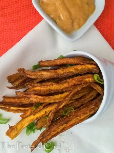 Patatas fritas de zanahoria, chips de zanahoria