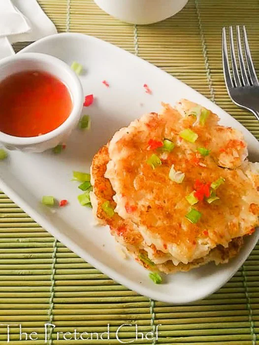 Cooked Rice Pancake with Leftover Rice