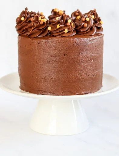 Mini tarta de chocolate por capas