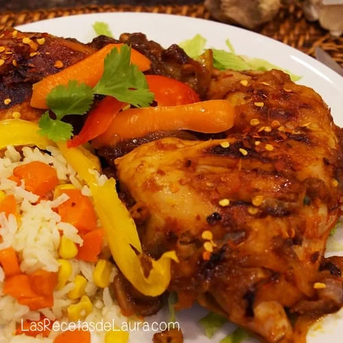 POLLO EN SALSA BBQ