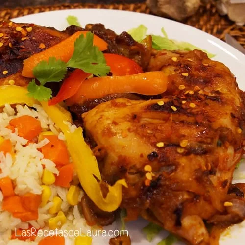 POLLO EN SALSA BBQ