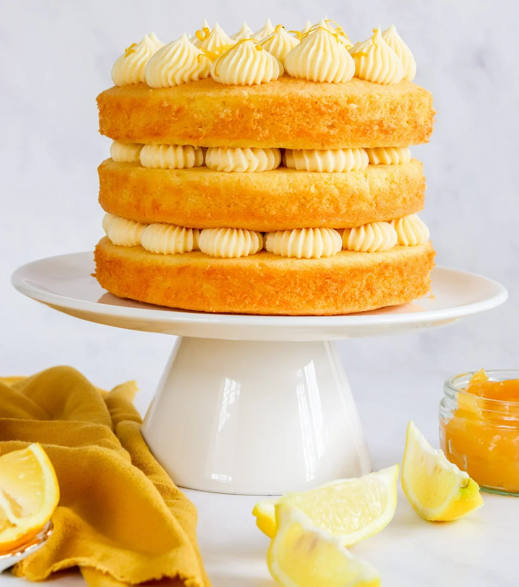 Three Layer Lemon Cake