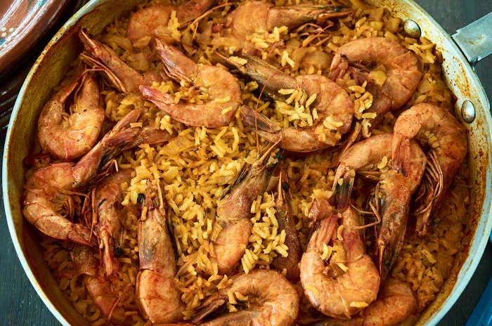 Curried Rice with Shrimp