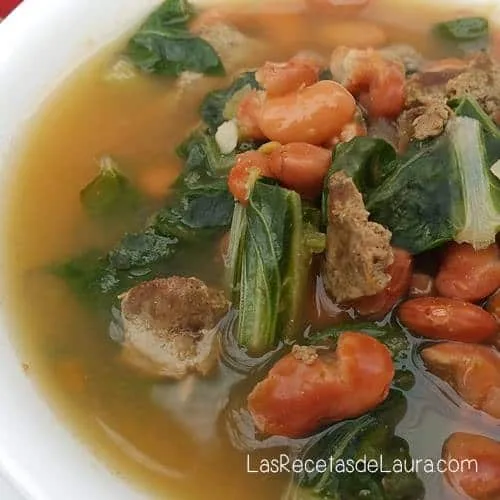 FRIJOLES CON CARNE Y ACELGAS