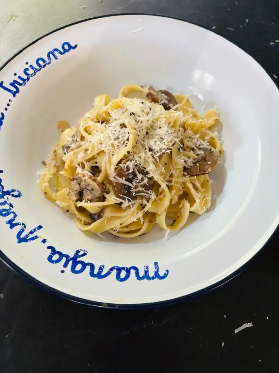Paddenstoelenpasta met truffel