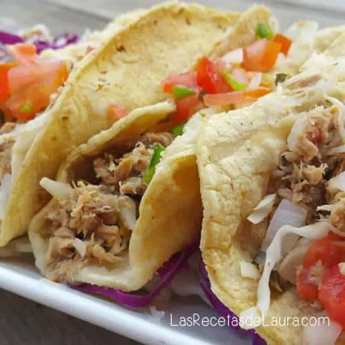 TACOS DE ATÚN MEXICANOS