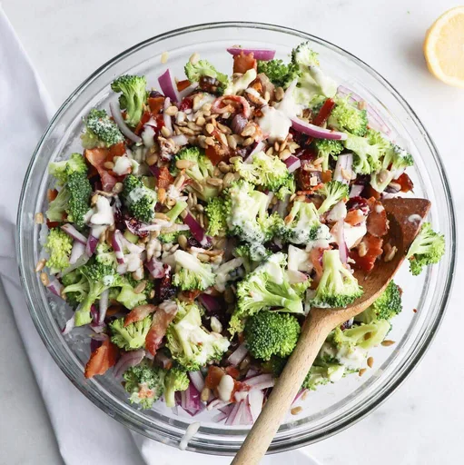Ensalada de brócoli y tocino