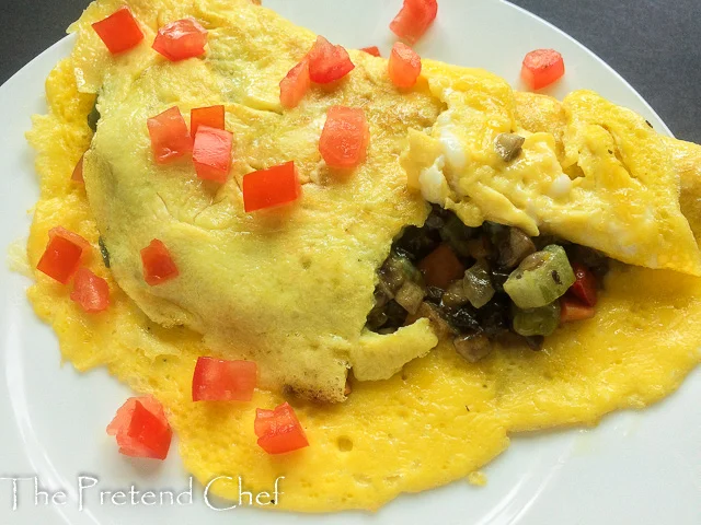 Mushroom Omelette without cheese
