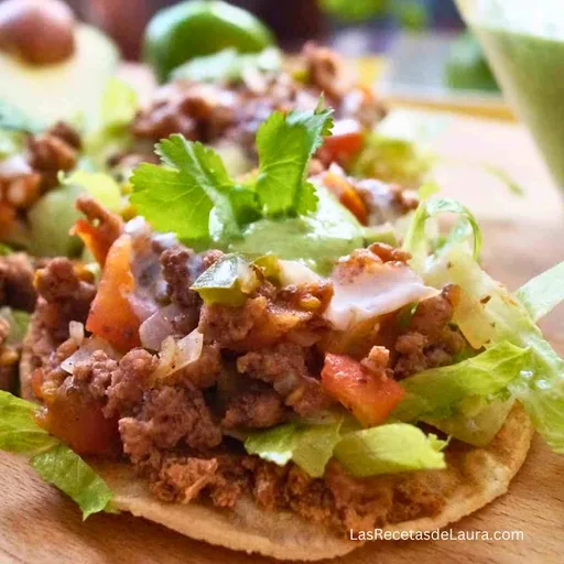 Tostadas de Carne Molida sin Freír