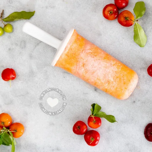 Paleta de Cereza Dominicana [Video+Recipe] Acerola Popsicles