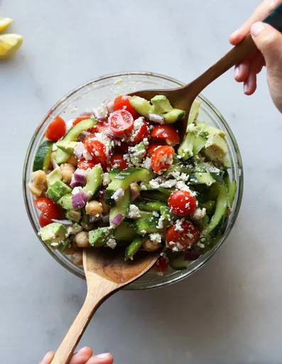 Chickpea Cucumber Salad