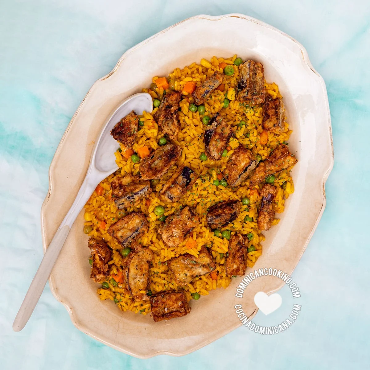 Locrio de Berenjena [Video+Recipe] Rice and Eggplant