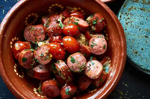 Receta de salchichas a la mexicana