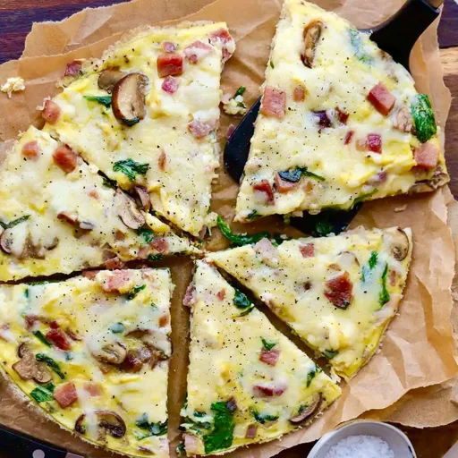 Frittata de jamón y queso