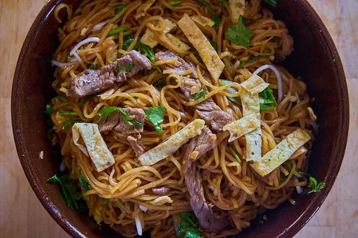 Kua Mee (versión sin saltear) | Fideos laosianos