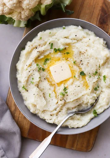 Puré de patatas y coliflor en Instant Pot