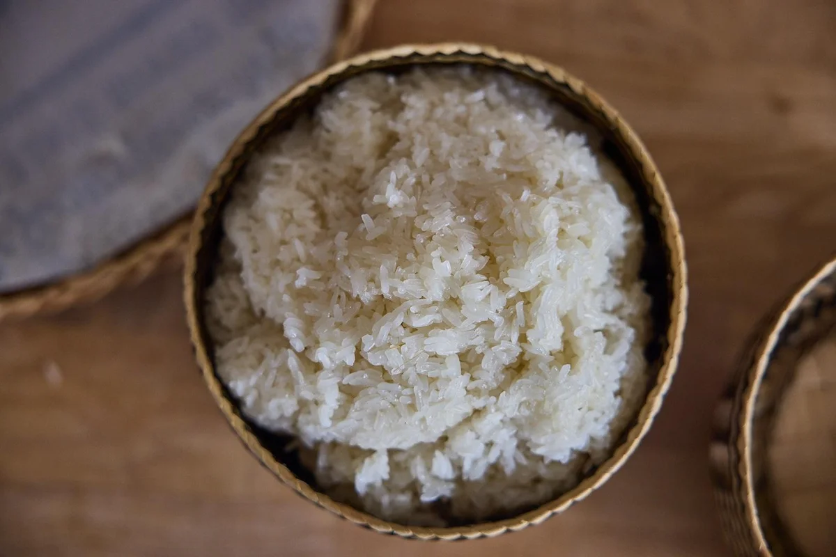 Lao Sticky Rice (Traditional Method)